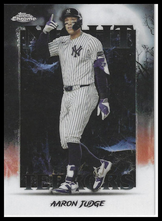 2025 Topps Chrome Update #NT-1 Aaron Judge Night Terrors