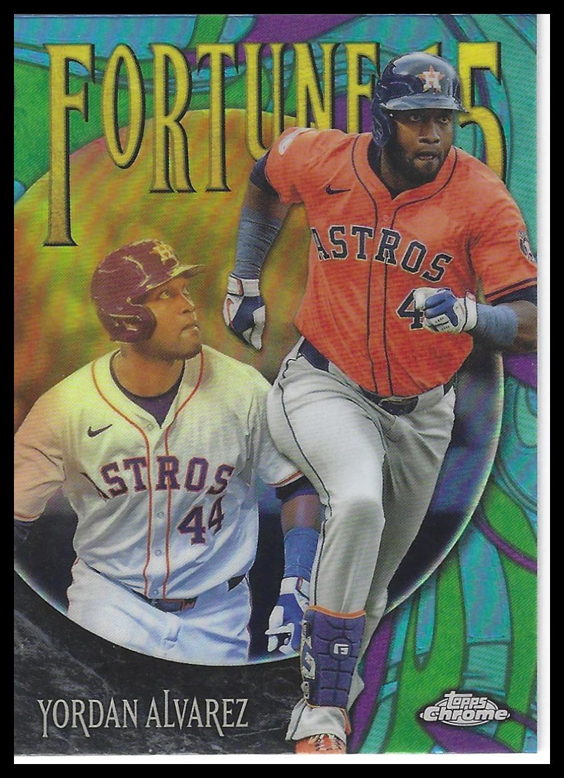 2025 Topps Chrome #F15-9 Yordan Alvarez Fortune 15