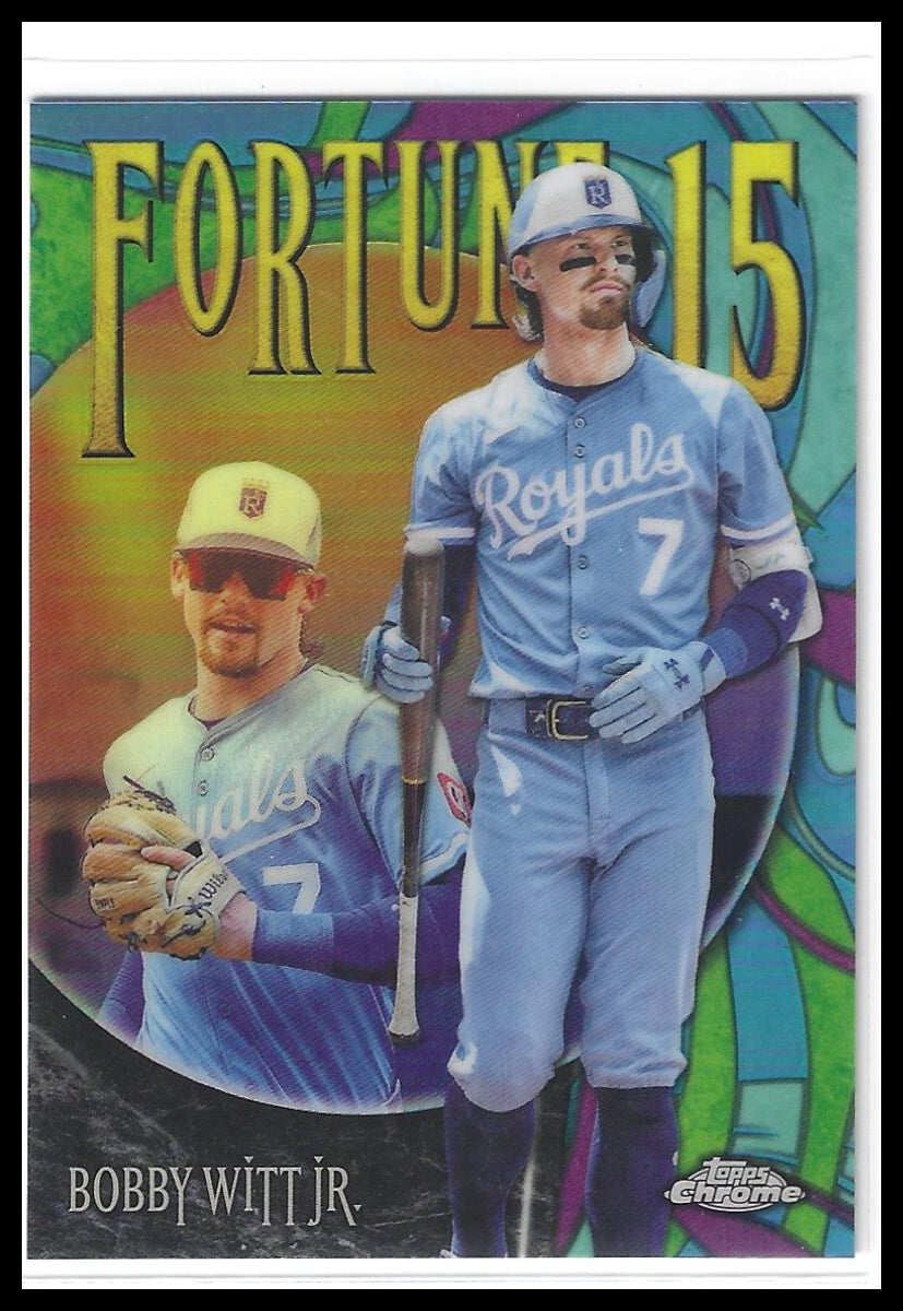 2025 Topps Chrome Update #F15-2 Bobby Witt Jr. Fortune 15