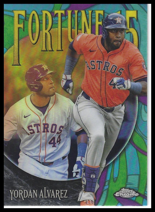 2025 Topps Chrome #F15-9 Yordan Alvarez Fortune 15