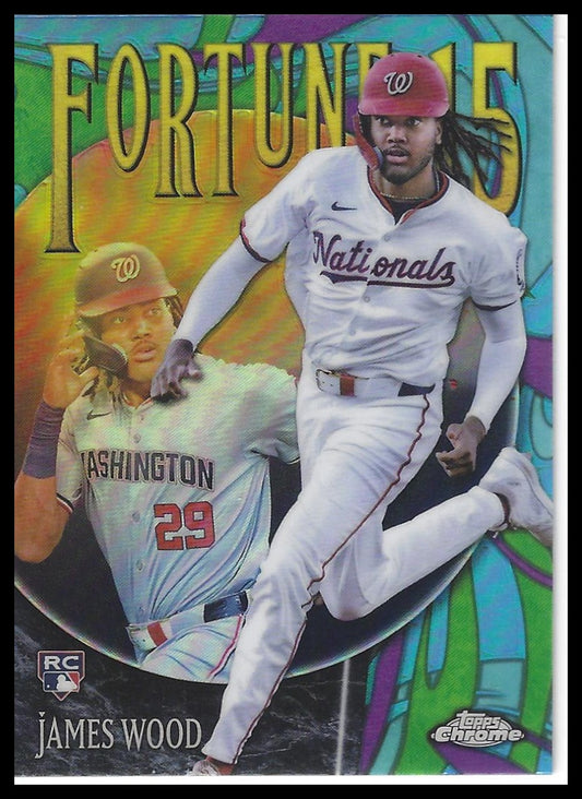 2025 Topps Chrome #F15-10 James Wood Fortune 15