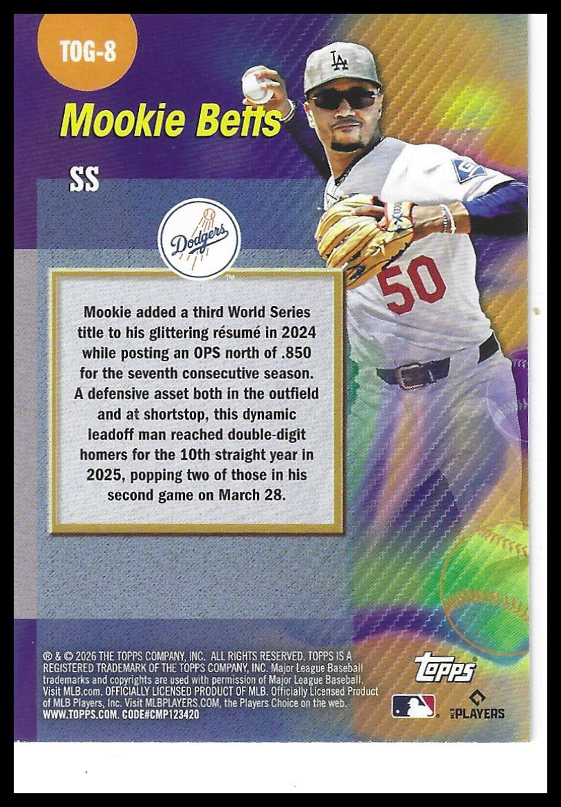 2026 Topps #TOG-8 Mookie Betts Titans of the Game