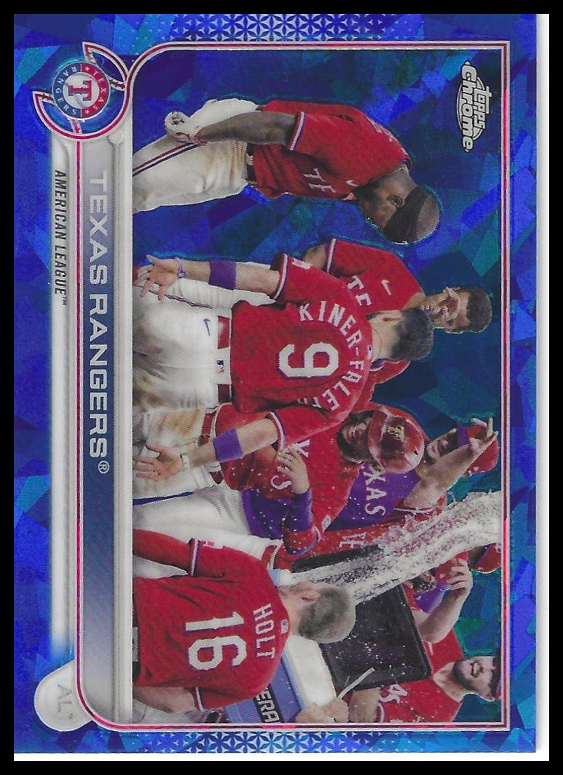 2022 Topps Chrome Sapphire Edition #558 Texas Rangers
