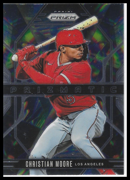 2025 Panini Prizm #6 Christian Moore Prizmatic