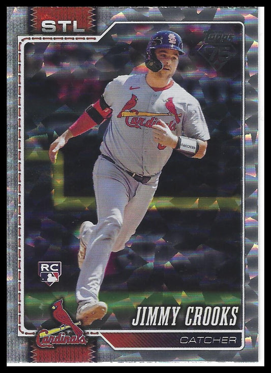 2026 Topps #73 Jimmy Crooks Silver Crackle Foil