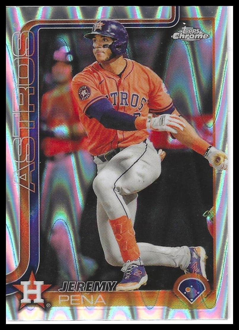 2025 Topps Chrome #239 Jeremy Peña Raywave Refractors
