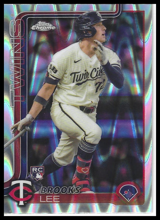 2025 Topps Chrome #234 Brooks Lee Raywave Refractors