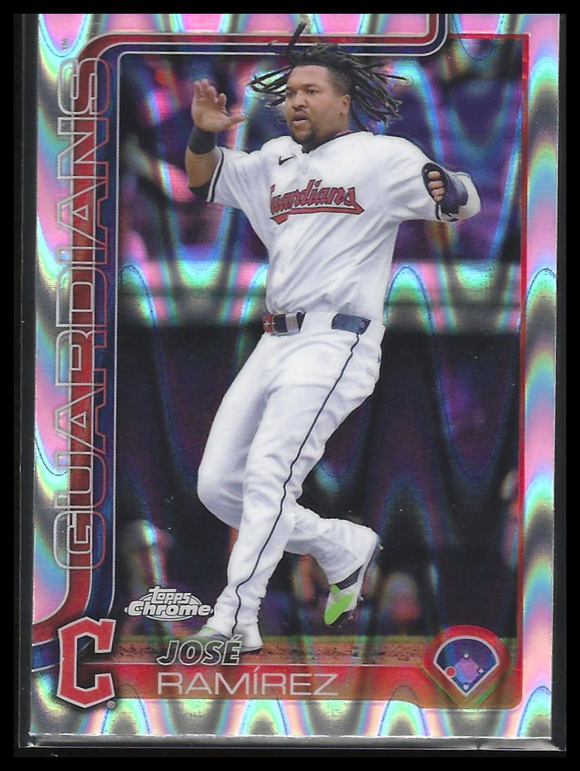 2025 Topps Chrome #12 José Ramírez Raywave Refractors