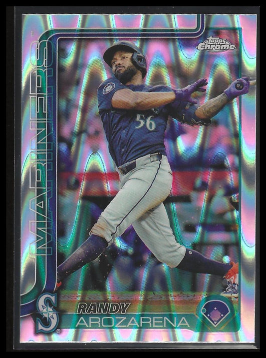 2025 Topps Chrome #164 Randy Arozarena Raywave Refractors