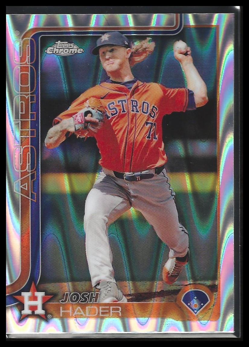 2025 Topps Chrome #295 Josh Hader Raywave Refractors
