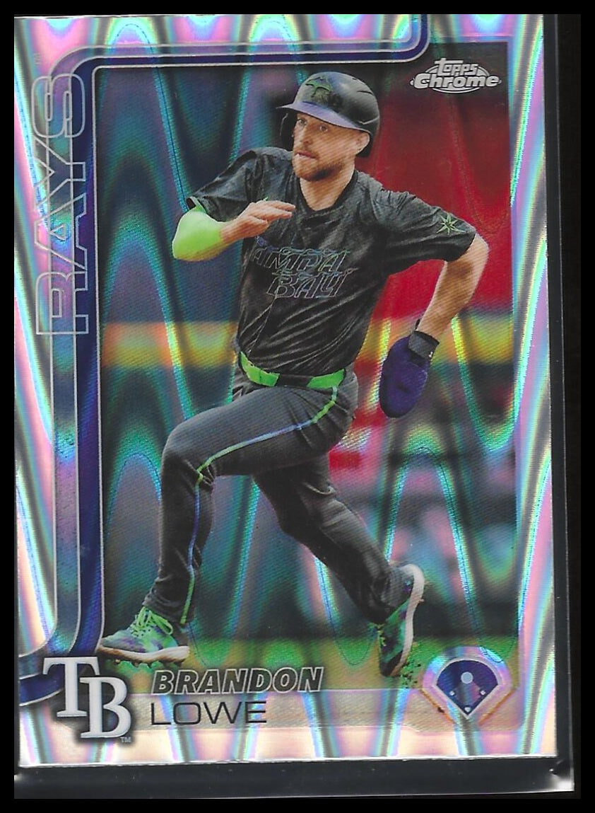 2025 Topps Chrome #113 Brandon Lowe Raywave Refractors