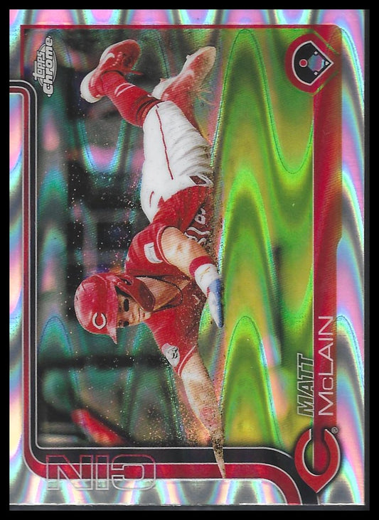 2025 Topps Chrome #278 Matt McLain Raywave Refractors
