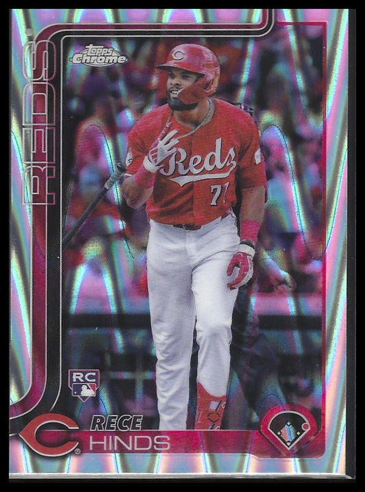 2025 Topps Chrome #253 Rece Hinds Raywave Refractors