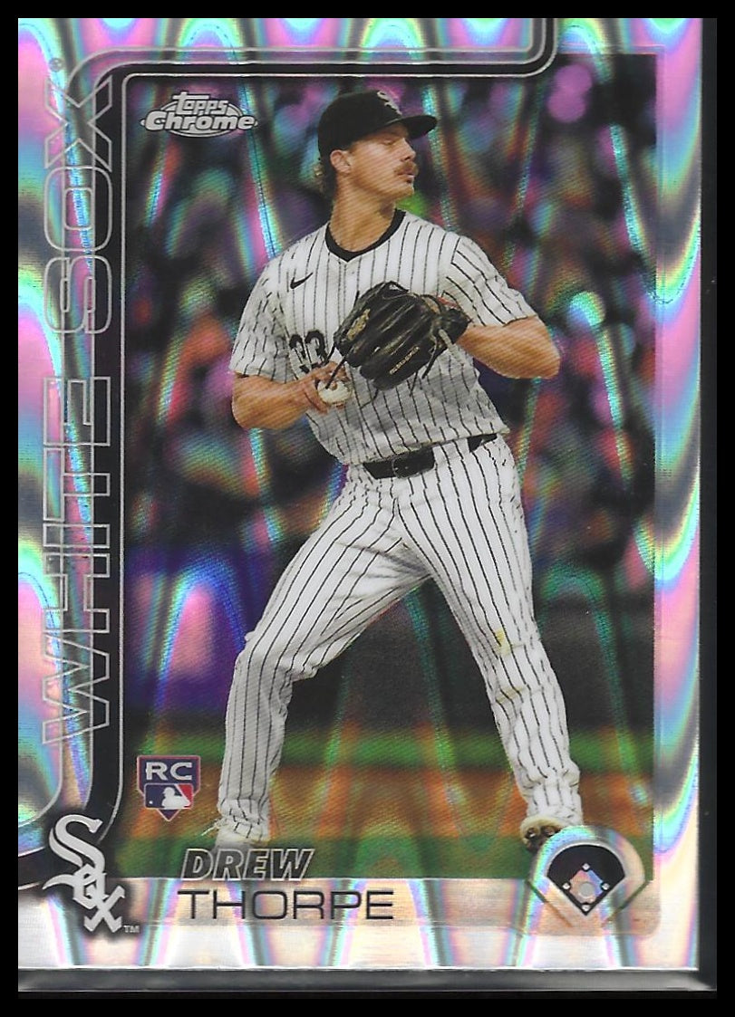 2025 Topps Chrome #275 Drew Thorpe Raywave Refractors