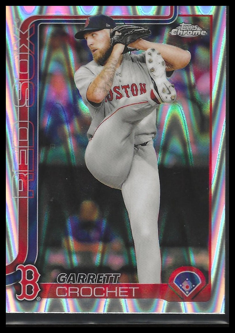 2025 Topps Chrome #264 Garrett Crochet Raywave Refractors