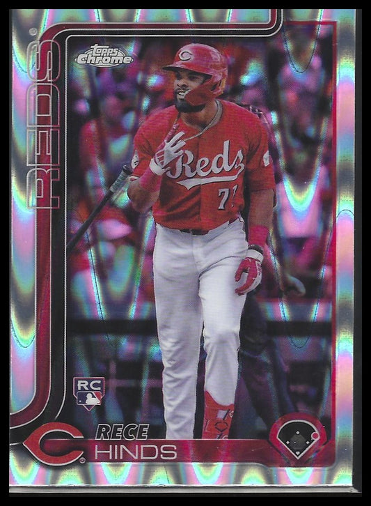 2025 Topps Chrome #253 Rece Hinds Raywave Refractors
