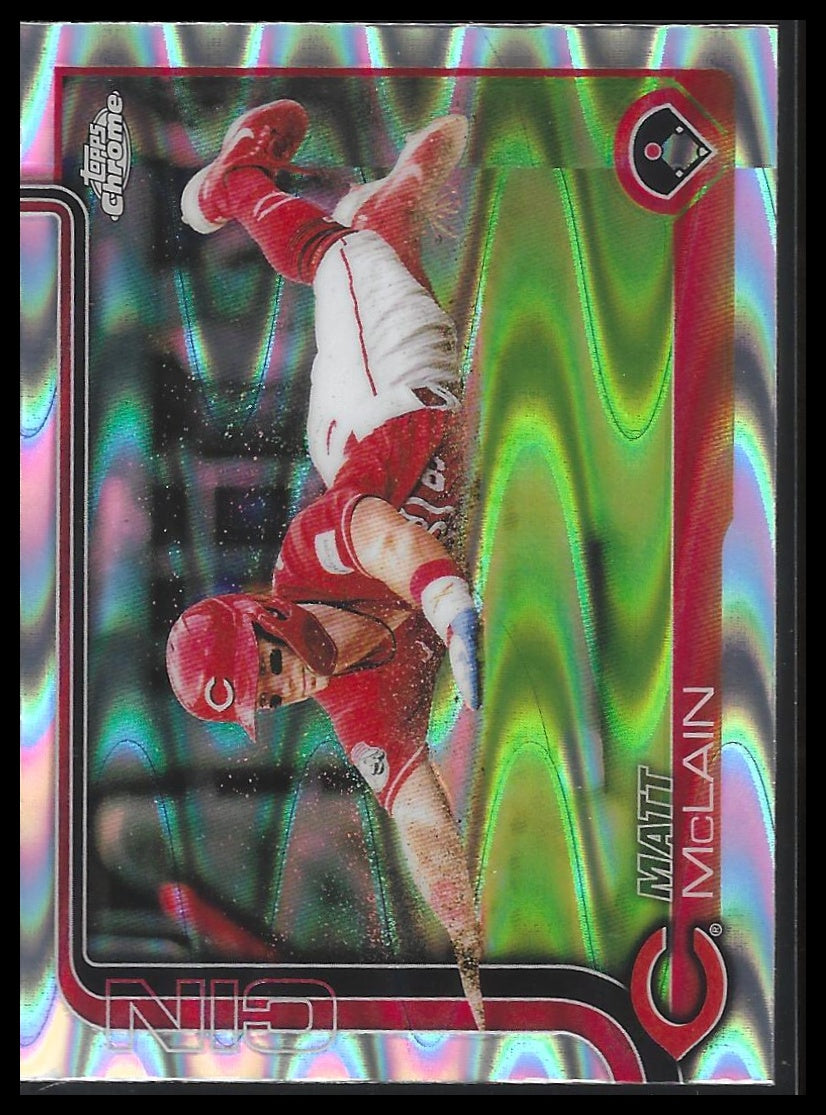2025 Topps Chrome #278 Matt McLain Raywave Refractors
