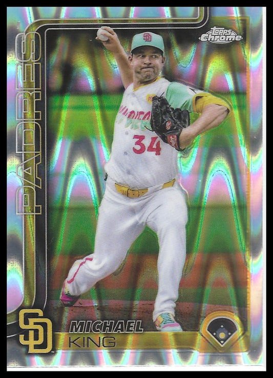 2025 Topps Chrome #35 Michael King Raywave Refractors