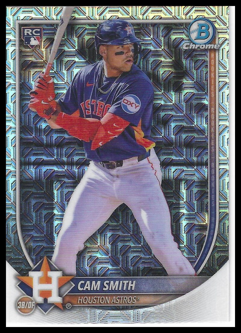 2025 Bowman Chrome #77 Cam Smith Mojo Refractors