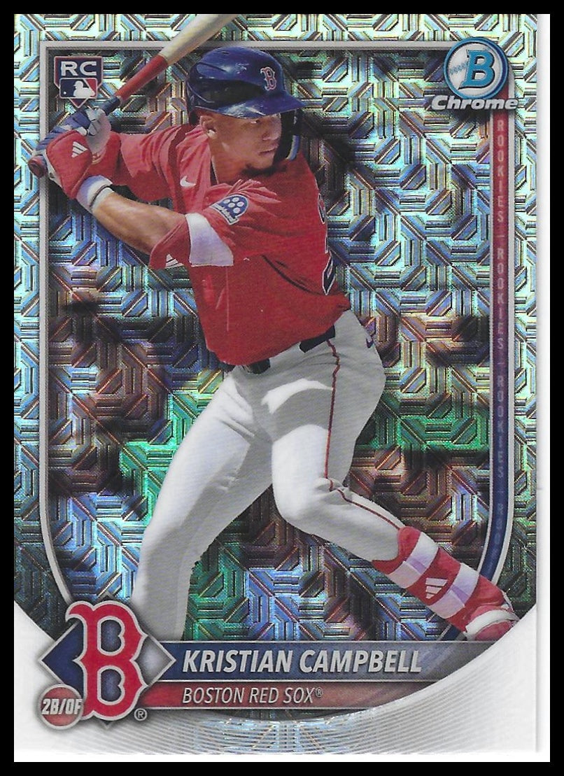 2025 Bowman Chrome #58 Kristian Campbell Mojo Refractors