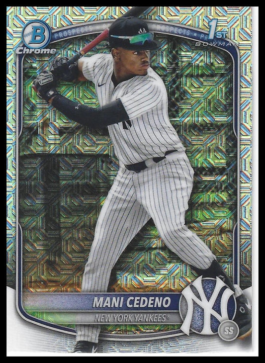 2025 Bowman Chrome #BCP-199 Mani Cedeno Prospects Mojo