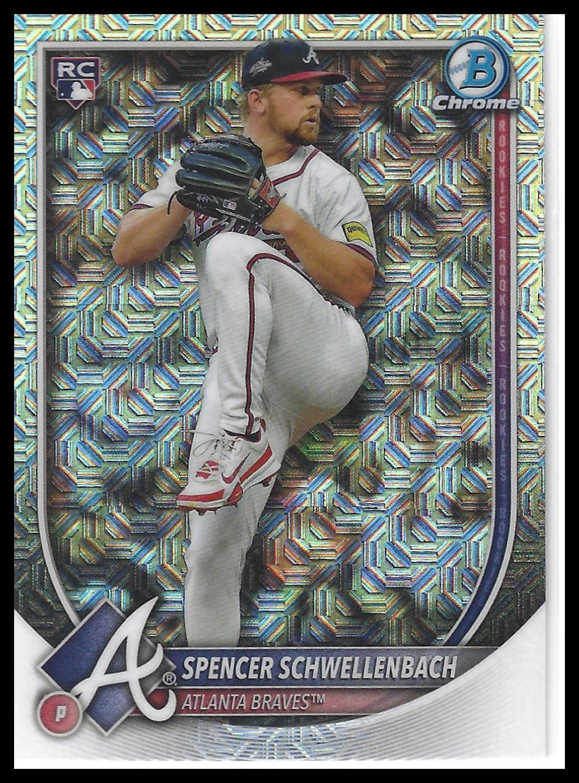 2025 Bowman Chrome #84 Spencer Schwellenbach Mojo Refractors