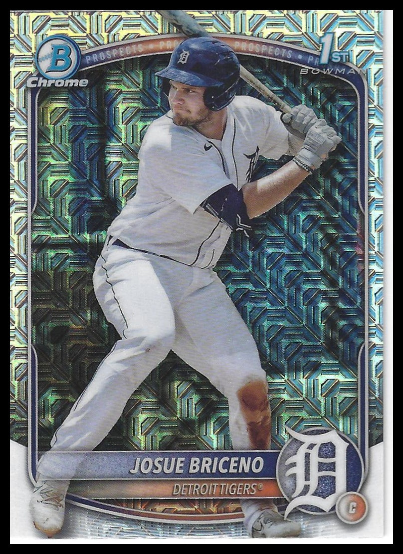 2025 Bowman #BCP-13 Josue Briceno Chrome Prospects Mojo Refractor