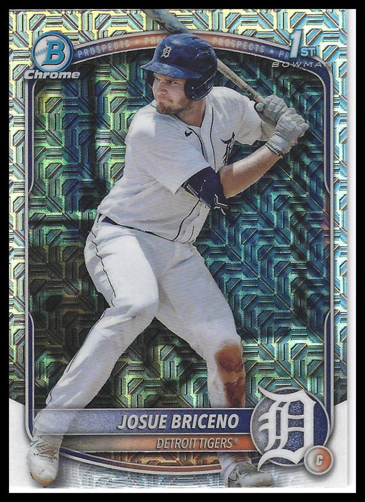 2025 Bowman #BCP-13 Josue Briceno Chrome Prospects Mojo Refractor