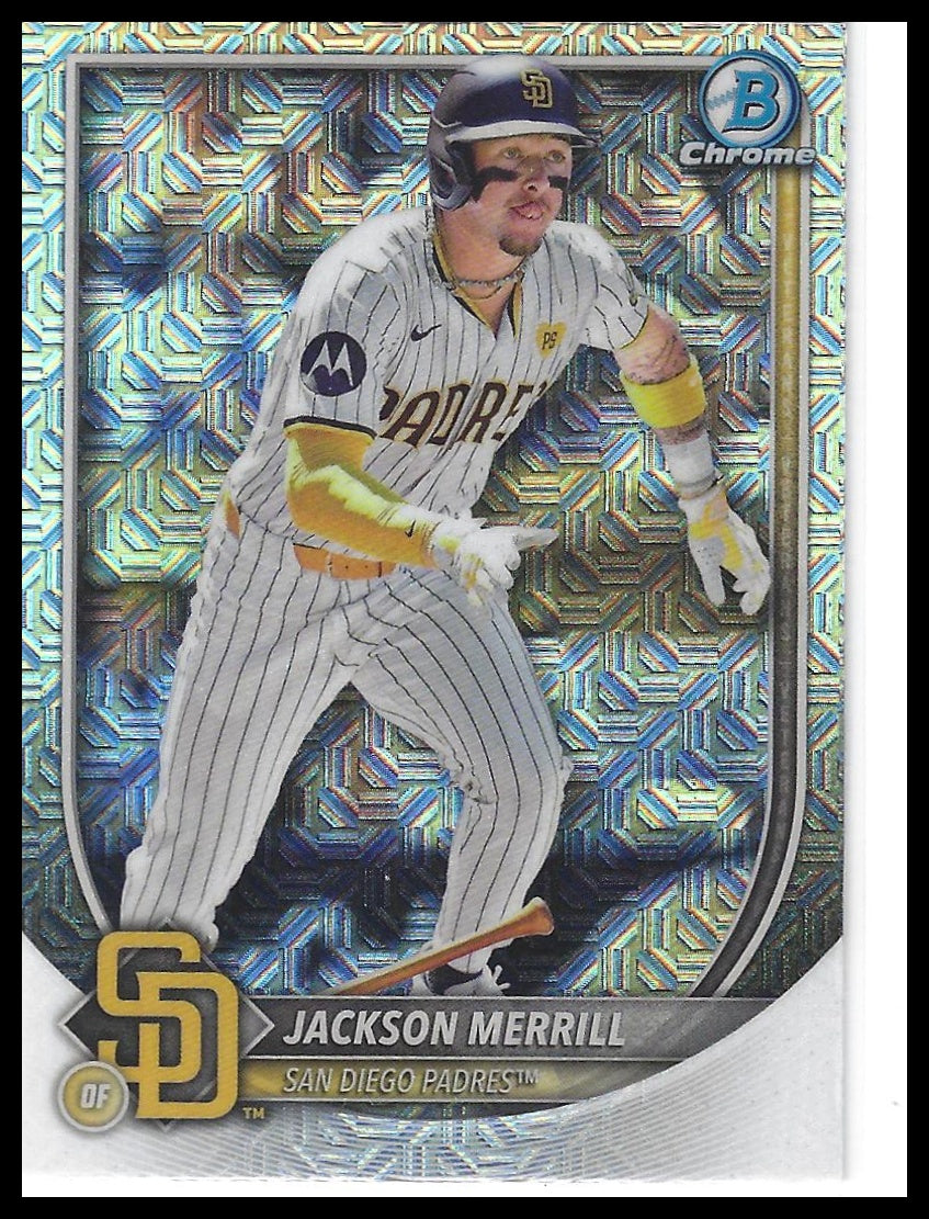 2025 Bowman #64 Jackson Merrill Chrome Mojo Refractor