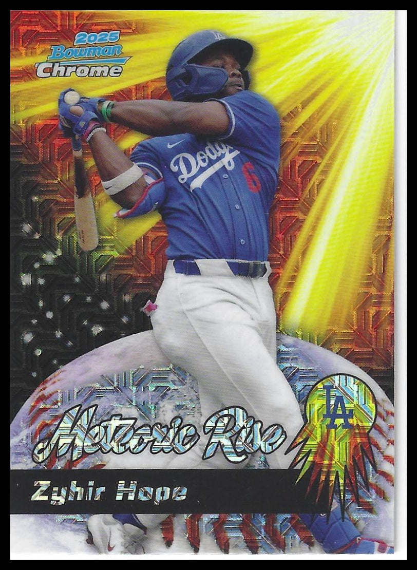 2025 Bowman Chrome #MR-19 Zyhir Hope Meteoric Rise Mojo Mega Refractor