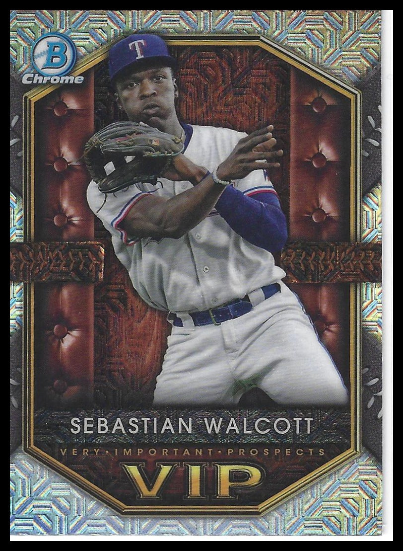 2025 Bowman #VIP-3 Sebastian Walcott Very Important Prospects Mojo Refractor