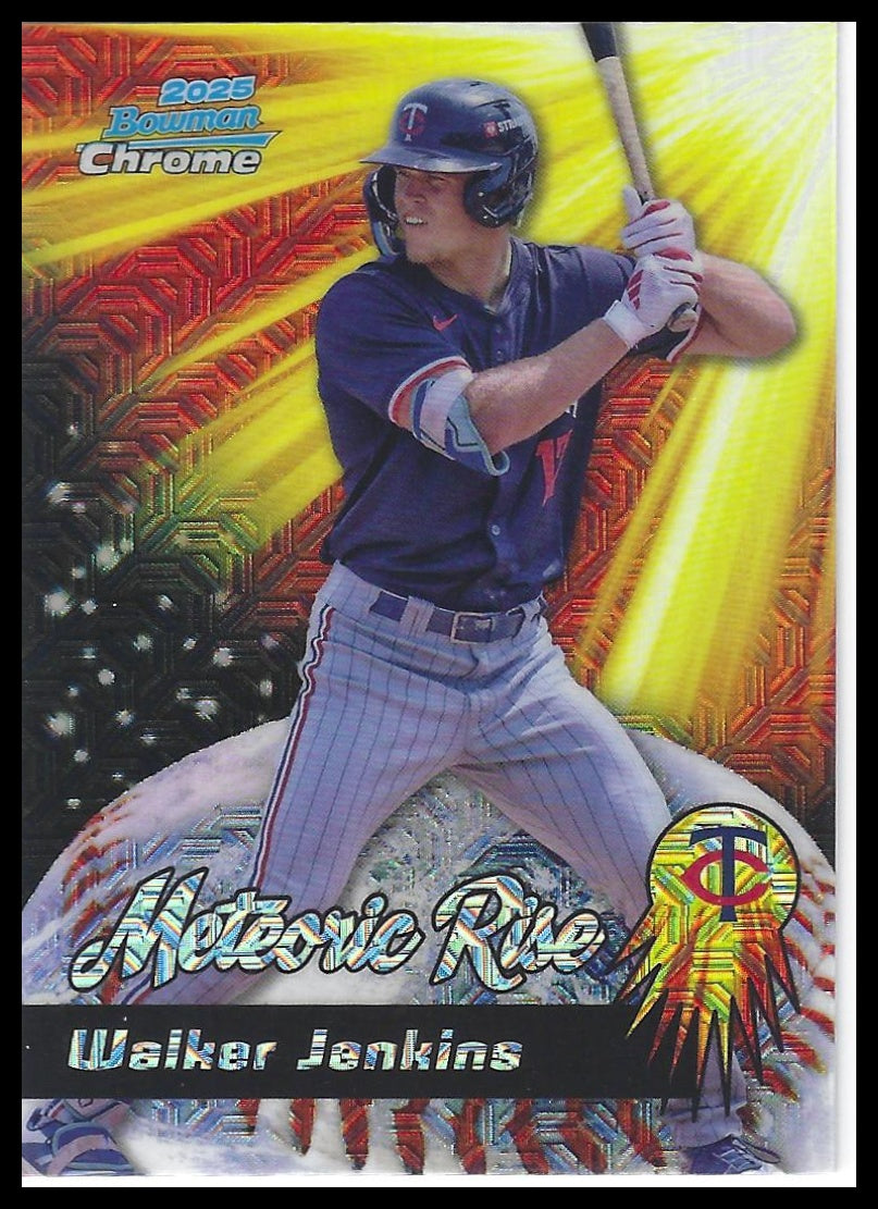 2025 Bowman Chrome #MR-6 Walker Jenkins Meteoric Rise Mojo Mega Refractor