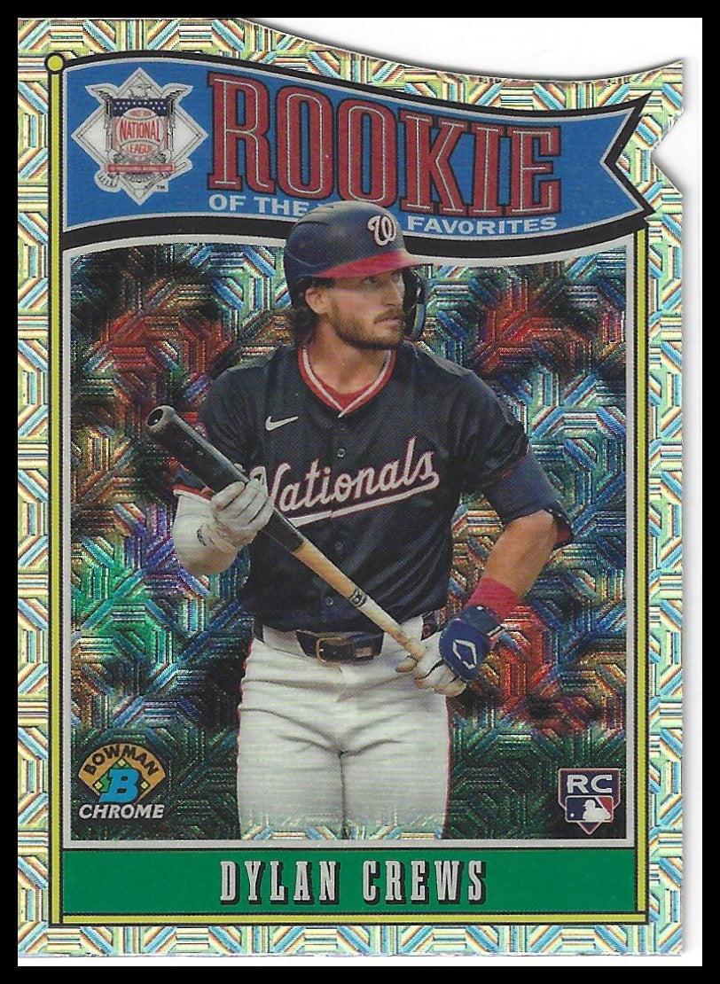 2025 Bowman #ROY-1 Dylan Crews Rookie of the Year Favorites Mojo Refractor