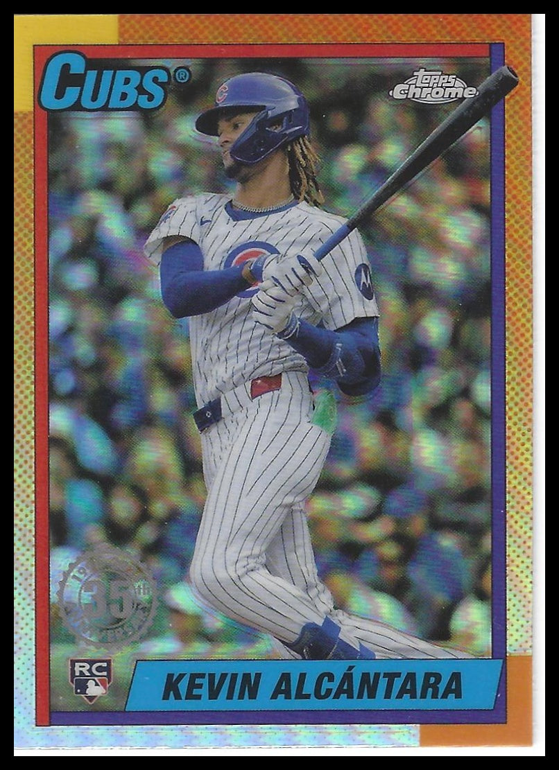2025 Topps Chrome #90CB-14 Kevin Alcantara 1990 Topps Baseball 35th Anniversary