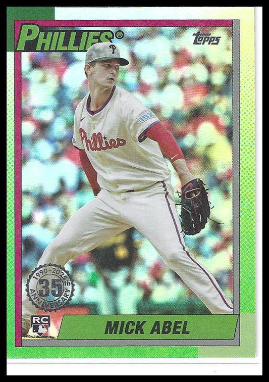 2025 Topps Update #U90-25 Mick Abel 1990 Topps Baseball 35th Anniversary