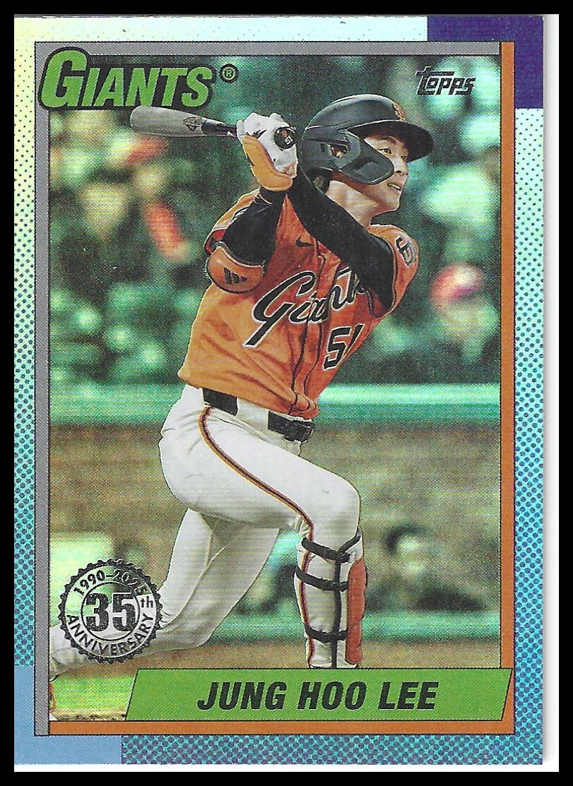2025 Topps Update #U90-21 Jung Hoo Lee 1990 Topps Baseball 35th Anniversary