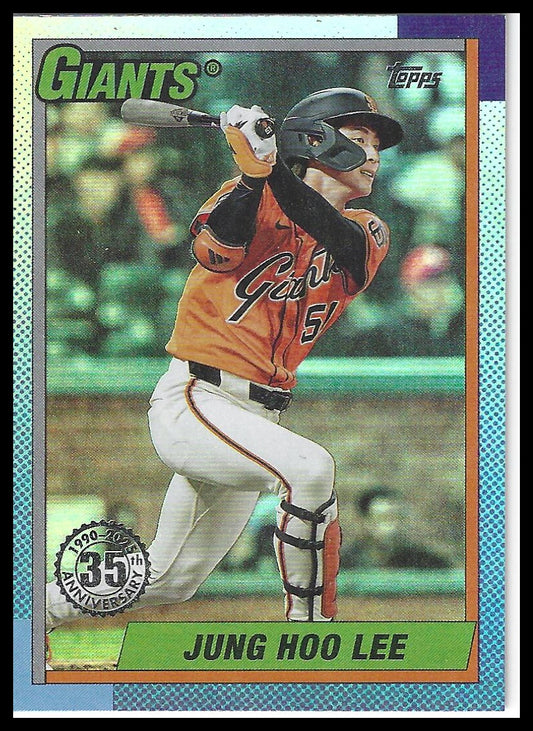2025 Topps Update #U90-21 Jung Hoo Lee 1990 Topps Baseball 35th Anniversary