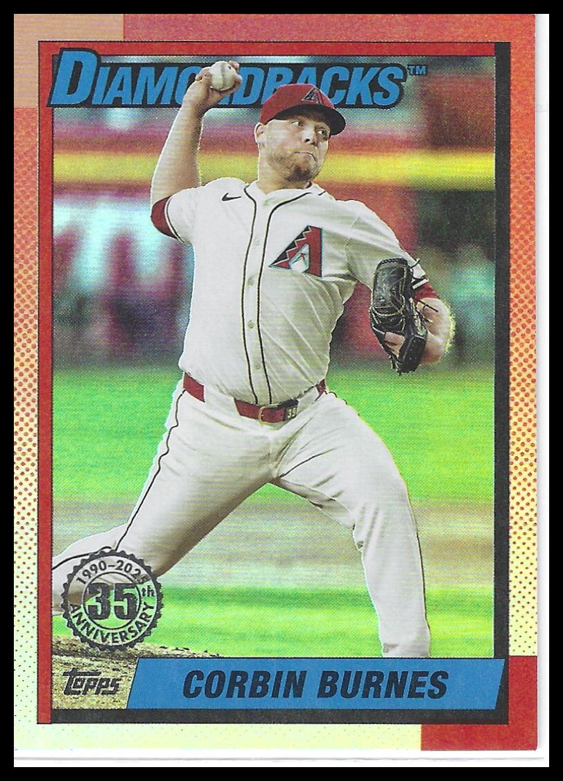 2025 Topps Update #U90-45 Corbin Burnes 1990 Topps Baseball 35th Anniversary