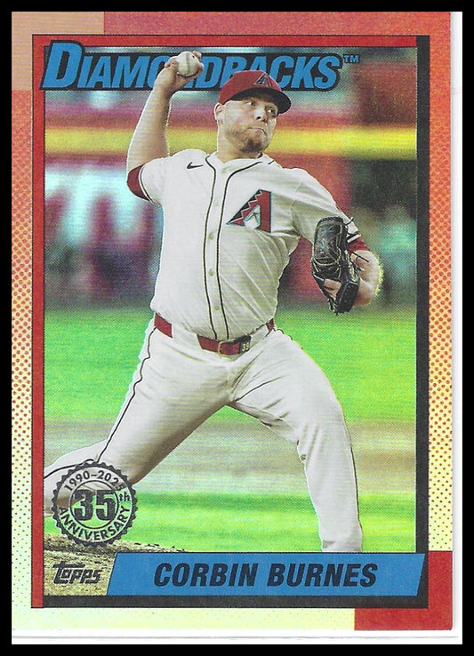 2025 Topps Update #U90-45 Corbin Burnes 1990 Topps Baseball 35th Anniversary