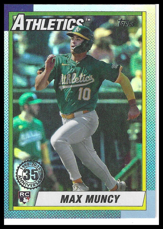 2025 Topps Update #U90-49 Max Muncy 1990 Topps Baseball 35th Anniversary