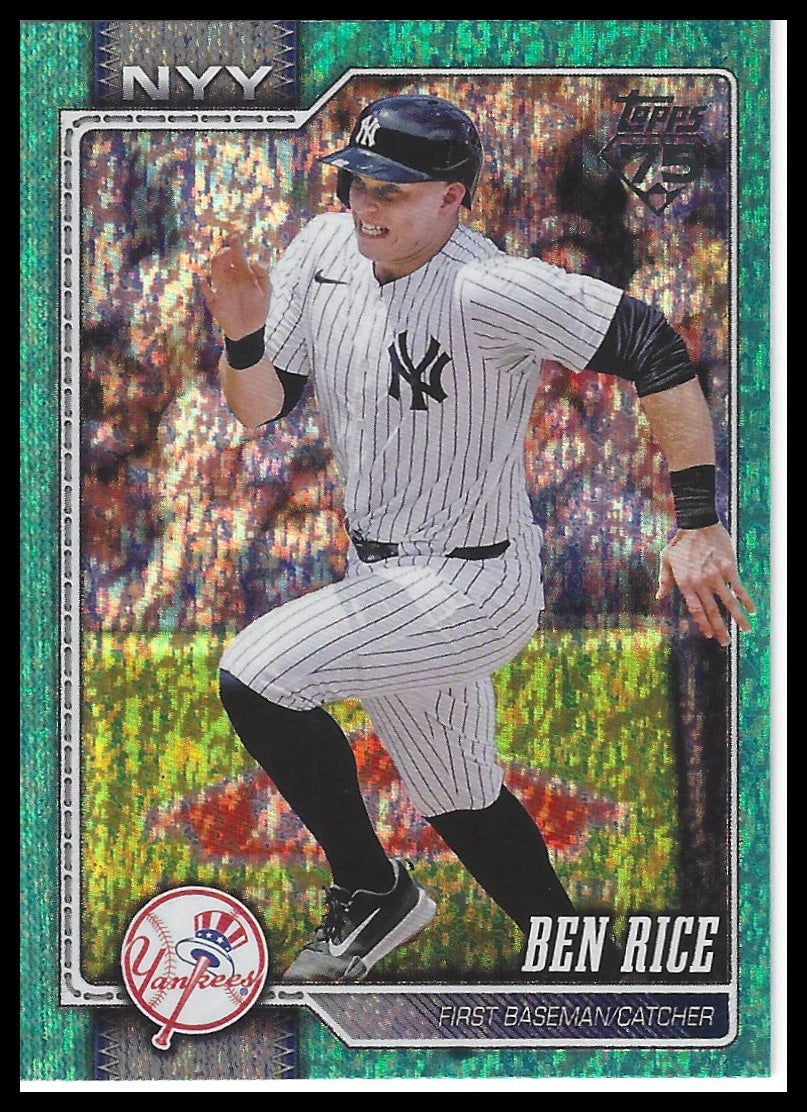 2026 Topps #133 Ben Rice Aqua Holo Foil