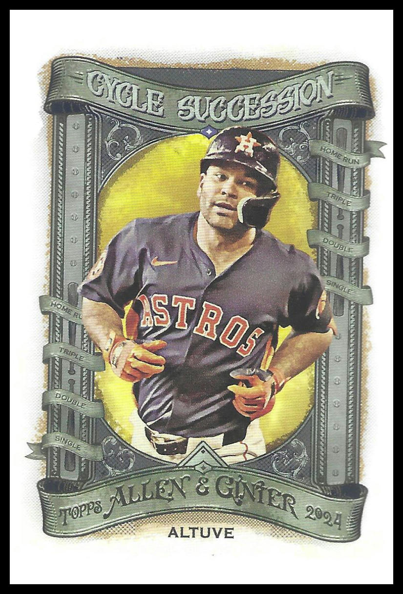2024 Topps Allen & Ginter #CS-50 Jose Altuve Cycle Succession