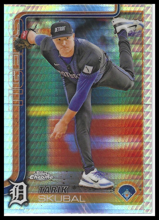 2025 Topps Chrome #258 Tarik Skubal Prism Refractors