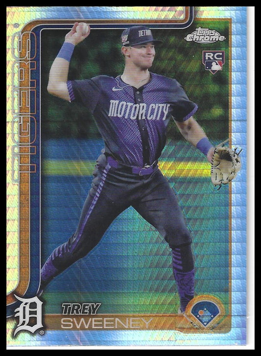 2025 Topps Chrome #6 Trey Sweeney Prism Refractors
