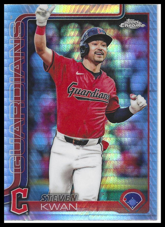 2025 Topps Chrome #202 Steven Kwan Prism Refractors