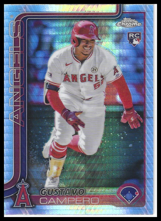 2025 Topps Chrome #63 Gustavo Campero Prism Refractors