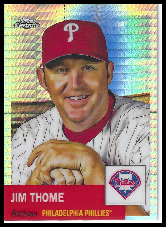 2022 Topps Chrome Platinum Anniversary #201 Jim Thome Prism Refractor