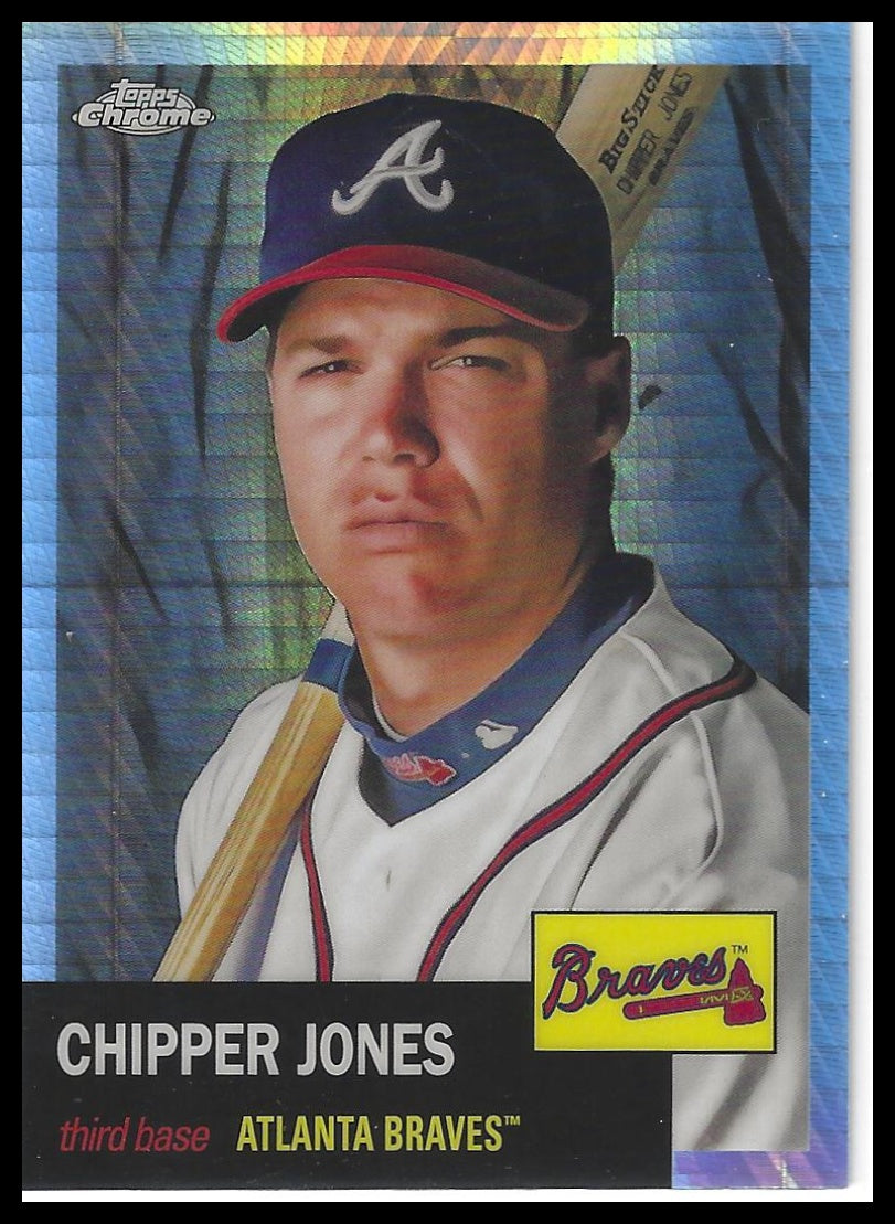 2022 Topps Chrome Platinum Anniversary #40 Chipper Jones Prism Refractor