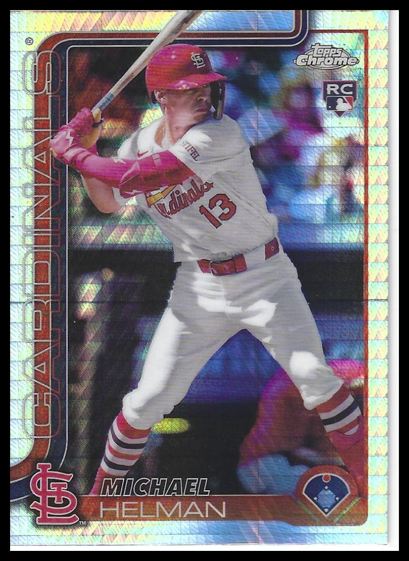 2025 Topps Chrome #104 Michael Helman Prism Refractors