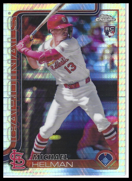 2025 Topps Chrome #104 Michael Helman Prism Refractors